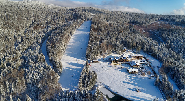 Luftansicht Hotel Riedlberg