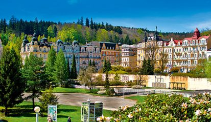 Center of the spa town Marianske Lazne (Marienbad) - great famou